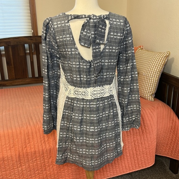 NWT Anthropologie Ryu Lace Cutout Peasant Dress Size L - Picture 7 of 16